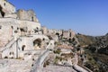 European Capital of CultureÃÂ in 2019 year, panoramic view on ancient city of Matera, capital of Basilicata, Southern Italy in ear Royalty Free Stock Photo